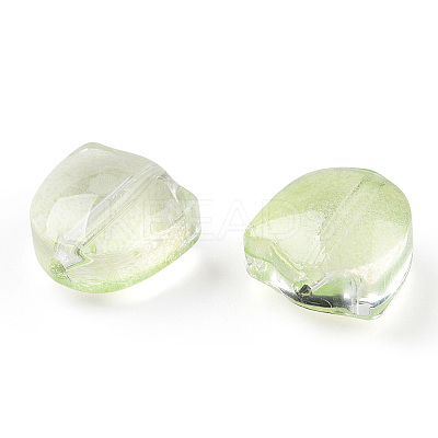 Spray Painted Transparent Glass Beads GLAA-T022-26-A03-1