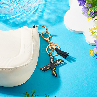 1Pc Resin Letter Keychains KEYC-TADJ0001-09X-1