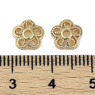 Brass Bead Caps KK-I719-09G-1