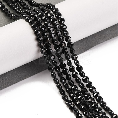 Natural Black Spinel Beads Strands G-F770-B01-01-1