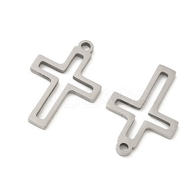 Hollow 201 Stainless Steel Laser Cut Pendants STAS-P428-11P-1