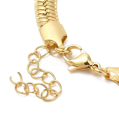Rack Plating Brass Herringbone Chain Necklace BJEW-D058-02G-1