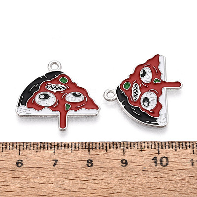 Halloween Theme Alloy and Enamel Pendants ENAM-T021-31H-01P-1
