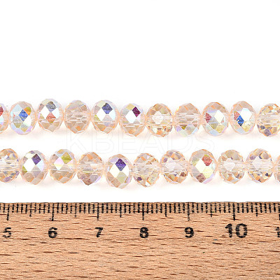 Transparent Glass Beads Strands EGLA-N016-8mm-07-1