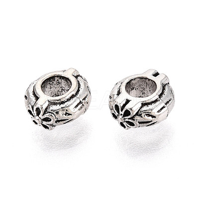 Tibetan Style Alloy Beads TIBEB-T005-06AS-1