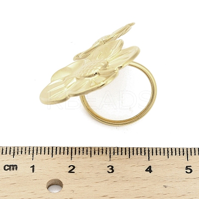 304 Stainless Steel Cuff Rings RJEW-C127-01G-1