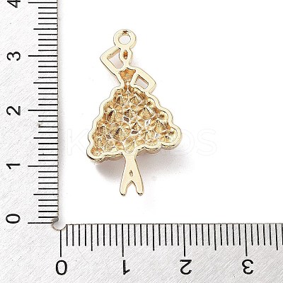 Ballet Dancer Resin Imitation Pearl Pendants LS-FIND-Q097-07G-1