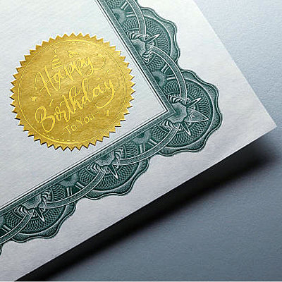 Plastic Self Adhesive Gold Foil Embossed Stickers DIY-WH0211-375-1
