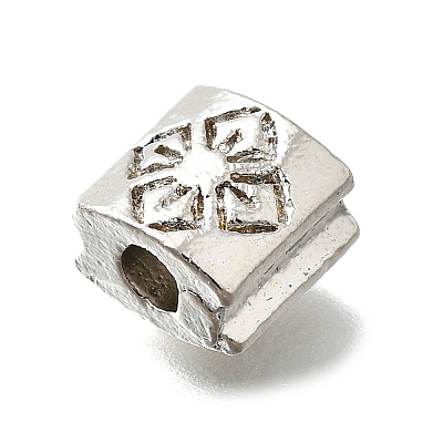 Square Brass Beads KK-D295-19P-1