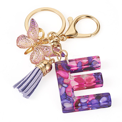 Resin Butterfly Pendant Keychains KEYC-TAC0034-03E-1