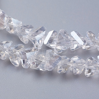 Electroplate Glass Beads Strands X-EGLA-J146-6mm-AB01-1