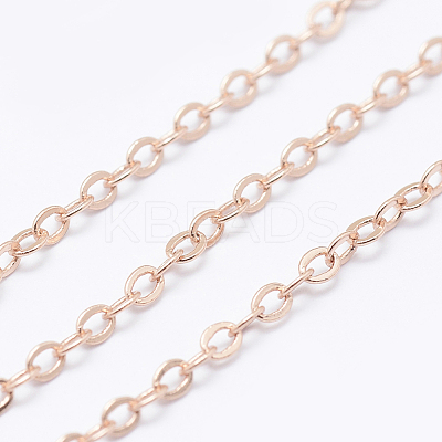 Brass Cable Chains CHC-K004-01RG-1