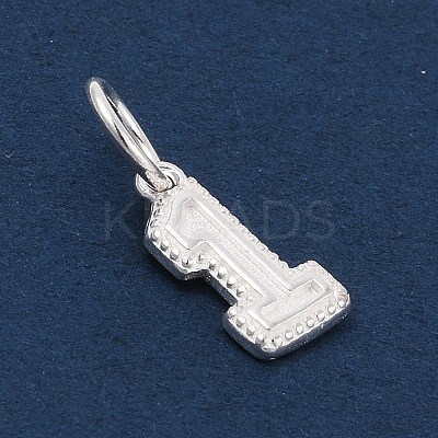 Number Series 925 Sterling Silver Charms LS-STER-Q002-01B-1