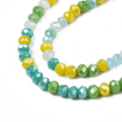 Opaque Glass Beads Strands GLAA-T006-07-A04-1