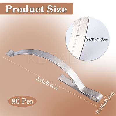 Stainless Steel Window Screen Tension Spring Corner Clips AJEW-CN0002-93B-1