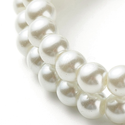 Flower Beads Stretch Bracelets Set for Children and Parent BJEW-JB07187-1