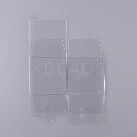 Foldable Transparent PVC Boxes CON-WH0072-20B-1