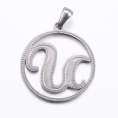 Non-Tarnish 304 Stainless Steel Pendants STAS-K162-074P-1