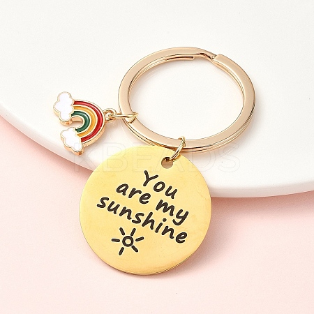304 Stainless Steel & Alloy Keychain KEYC-YW00096-04-1