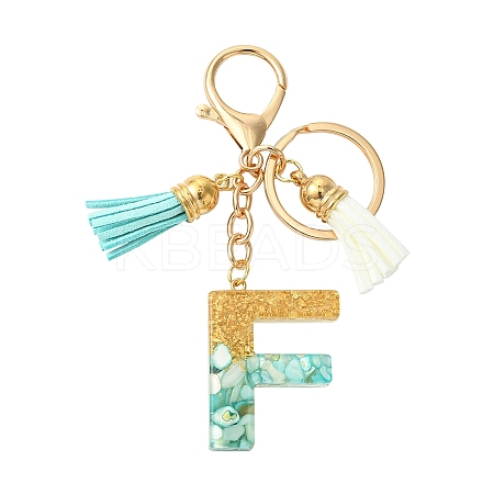 Transparent Epoxy Resin Pendant Keychains KEYC-FS00022-06-1