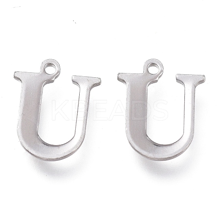 Tarnish Resistant 304 Stainless Steel Charms STAS-H112-U-P-1