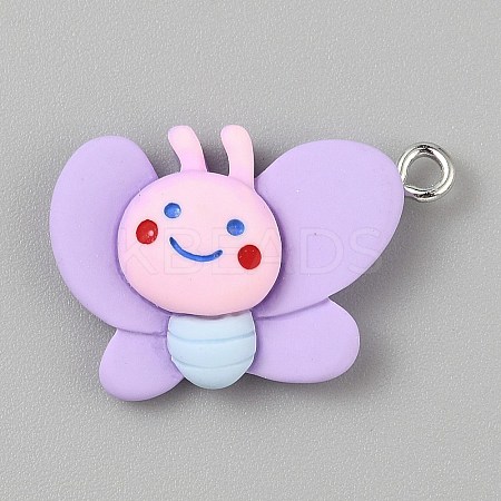 Opaque Resin Pendants RESI-CJC0020-37G-1