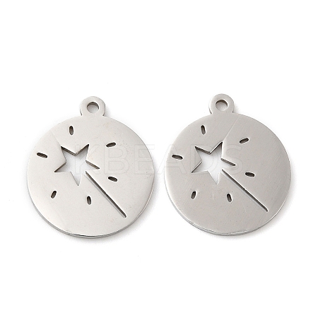 Non-Tarnish 201 Stainless Steel Pendants STAS-A084-06P-1