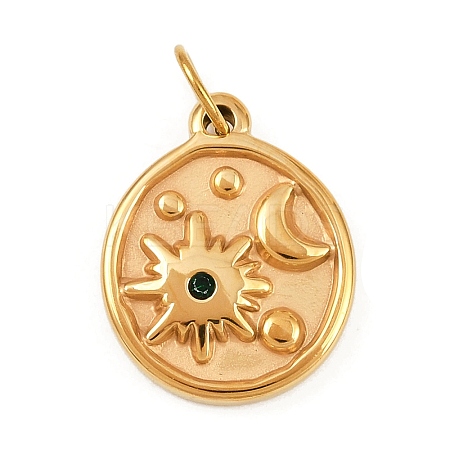 304 Stainless Steel Rhinestone Pendants LS-STAS-K307-11B-G-1
