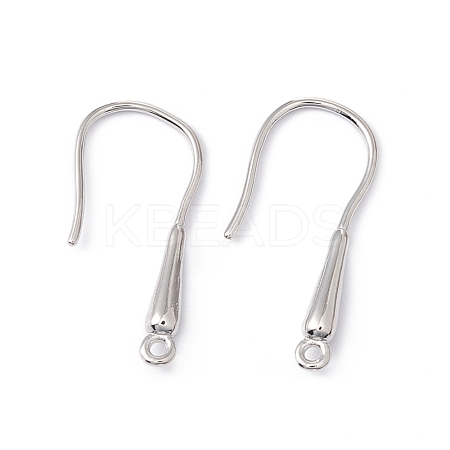 Rack Plating Brass Earring Hooks KK-G433-17P-1