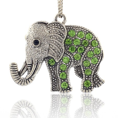 Tibetan Style Alloy Rhinestone Big Pendants LS-ALRI-L048-07AS-1
