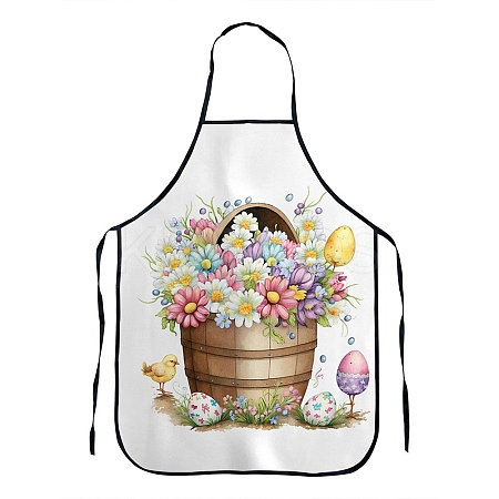 Easter Theme Polyester Sleeveless Apron PW-WG26712-06-1