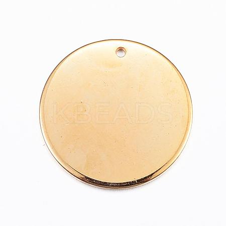 201 Stainless Steel Stamping Blank Tag Pendants STAS-G137-03G-1