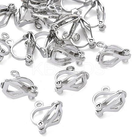 SHEGRACE Brass Clip-on Earring Findings XGR0141P-138P-1