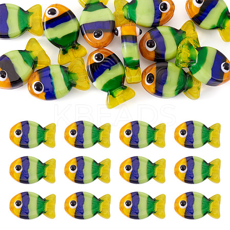 12Pcs Handmade Lampwork Beads LAMP-TA0001-74D-1