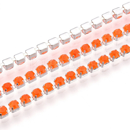 Iron Rhinestone Cup Chains CH-T006-01A-07-1