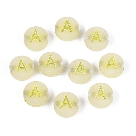 Luminous Frosted Acrylic Beads FACR-T008-02A-1