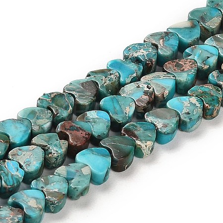 Synthetic Regalite/Imperial Jasper/Sea Sediment Jasper Beads Strands G-F765-D06-01-1