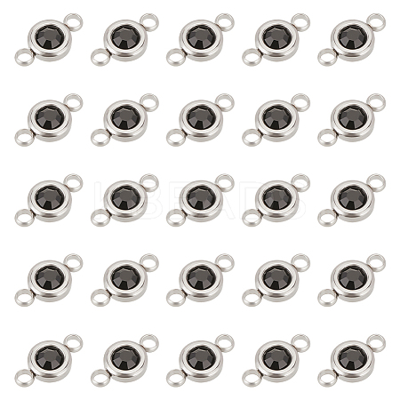30Pcs 304 Stainless Steel Rhinestone Links Connectors STAS-UN0058-64-1