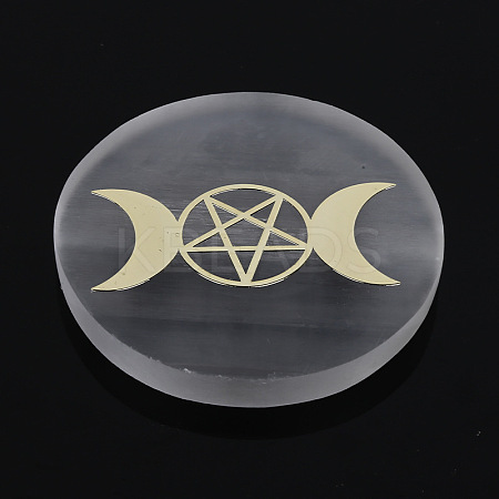 Natural Selenite Coaster PW-WG2B0B2-19-1