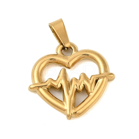 Ion Plating(IP) 304 Stainless Steel Pendants STAS-C103-21B-G-1