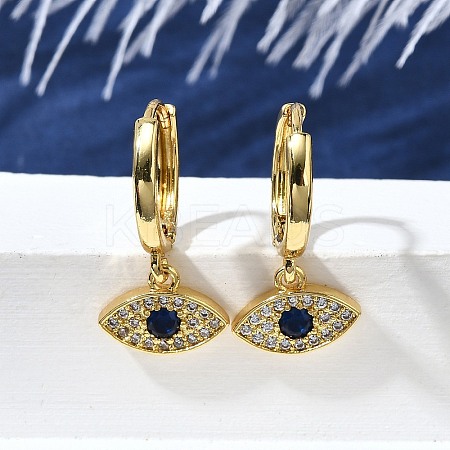 Brass Hoop Earrings EJEW-Z086-12G-1