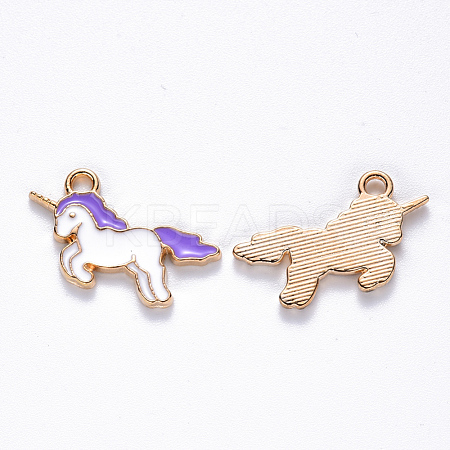 Alloy Enamel Pendants X-ENAM-S121-036D-1