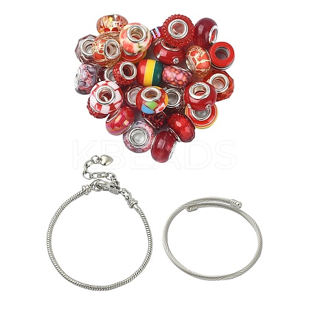 DIY European Style Bracelet Making Kits DIY-YW0008-12D-1