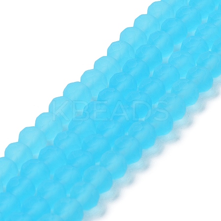Transparent Glass Beads Strands X1-EGLA-A034-T6mm-MD08-1