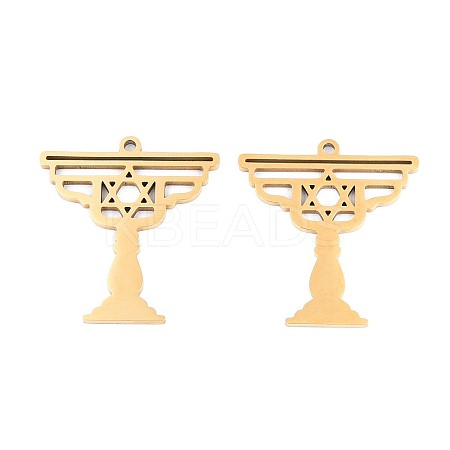 304 Stainless Steel Pendants STAS-N108-43G-1