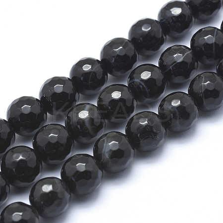 Natural Agate Beads G-J371-08-14mm-1