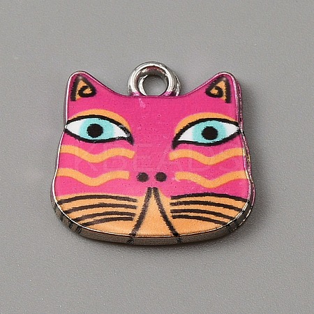 Alloy Enamel Pendants ENAM-CJC0006-52C-1