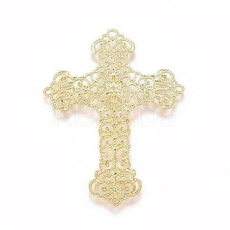 Brass Filigree Joiners Links LS-KK-G368-02C-1