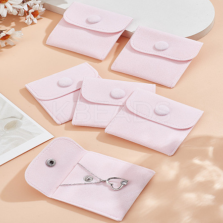 6Pcs Square Velvet Jewelry Pouches ABAG-LP0001-20-1
