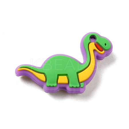 Cartoon Dinosaur Food Grade Eco-Friendly Silicone Focal Beads SIL-Q022-05D-1